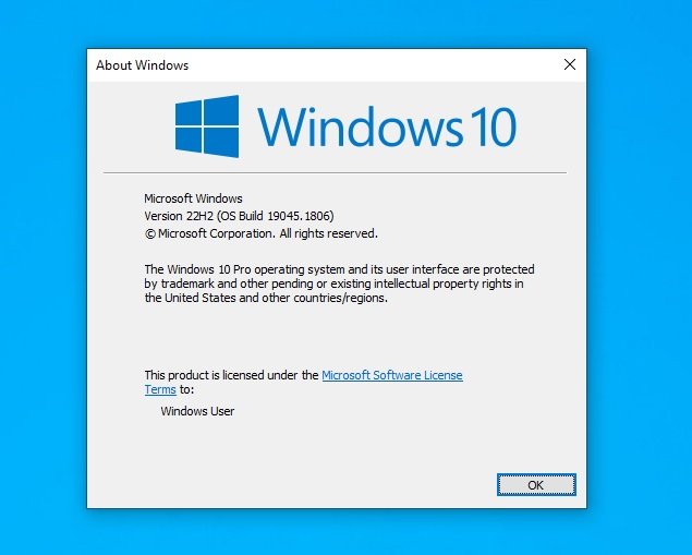 Windows 10 Pro 22H2