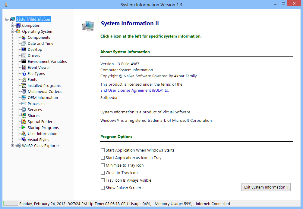 System Info